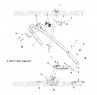 STEERING POST ASM. AND STEERING HOOP