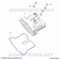 ENGINE, VALVE COVER