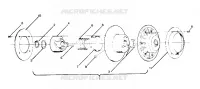 DRIVEN CLUTCH 400, 500, 500 CLASSIC AND 650 UPDATED 10/88 (4915411541013A)