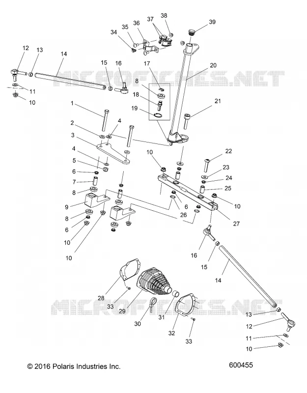 LOWER STEERING AND TIE RODS