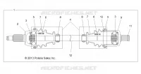 DRIVE TRAIN, FRONT HALF SHAFT
