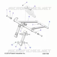 SUSPENSION, FRONT TORQUE ARM