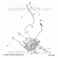 DRIVE TRAIN, FRONT GEARCASE MOUNTING