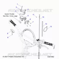 ENGINE, THROTTLE CONTROL ASM.