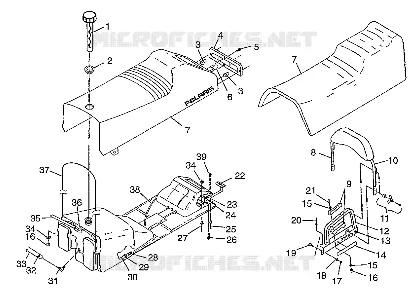 SEAT   GAS TANK 700 RMK 0980966 AND EUROPEAN 700 RMK E980966 (4943724372A006)