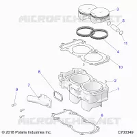 CYLINDER AND PISTON