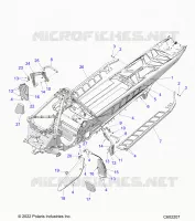 CHASSIS, CLUTCH GUARD,  FOOTRESTS, AND RUNNING BOARDS