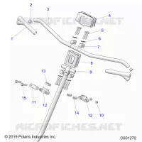 UPPER STEERING & HANDLEBAR ASM.
