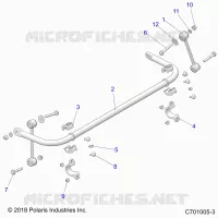 SUSPENSION, STABILIZER BAR, REAR