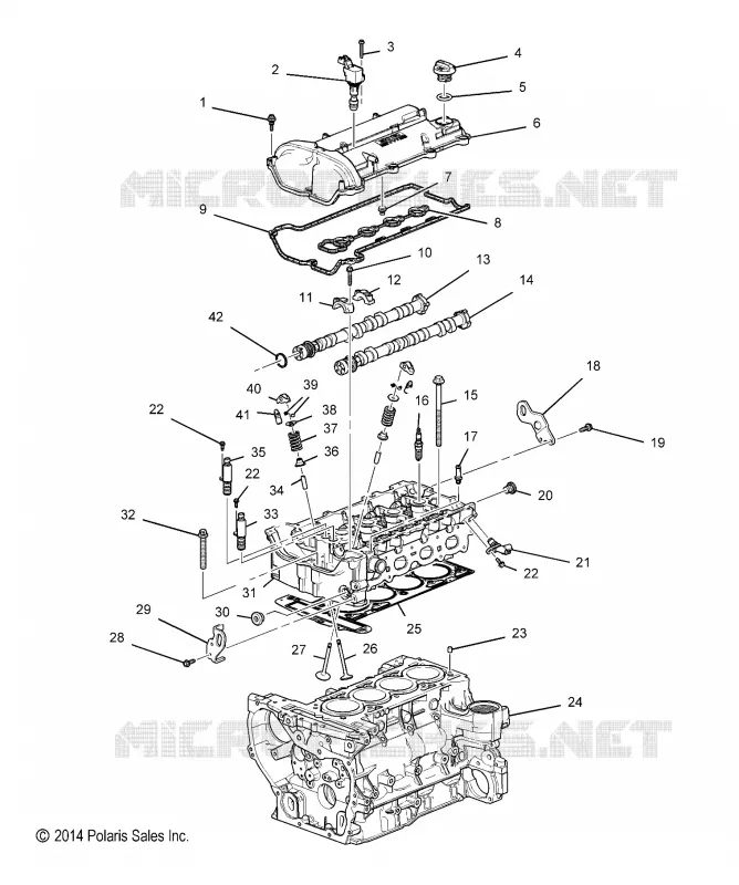 ENGINE, CYLINDER HEAD AND RELATED PARTS