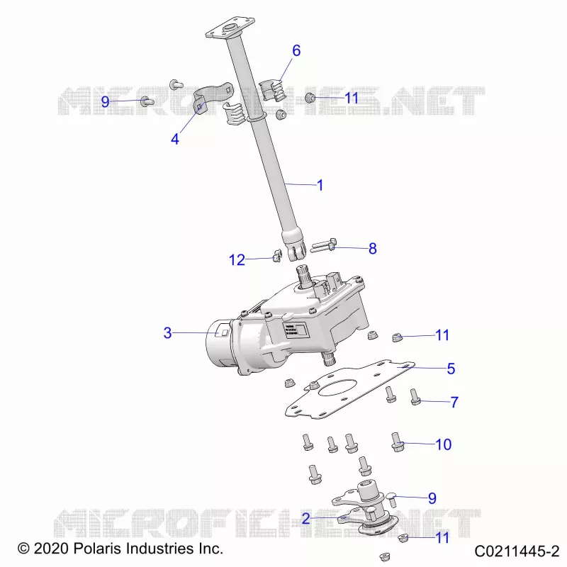 STEERING POST  AND EPS