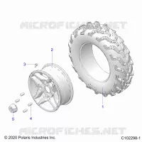 WHEELS, FRONT TIRE