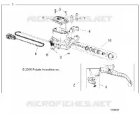 FRONT BRAKE BRAKE LEVER AND MASTER CYLINDER