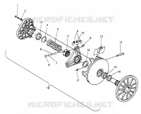 DRIVE CLUTCH 600 XC 0971776 AND EUROPEAN 600 XC E971776 (4937933793B013)