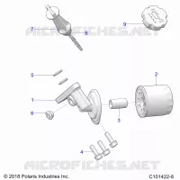 OIL FILTER AND DIPSTICK