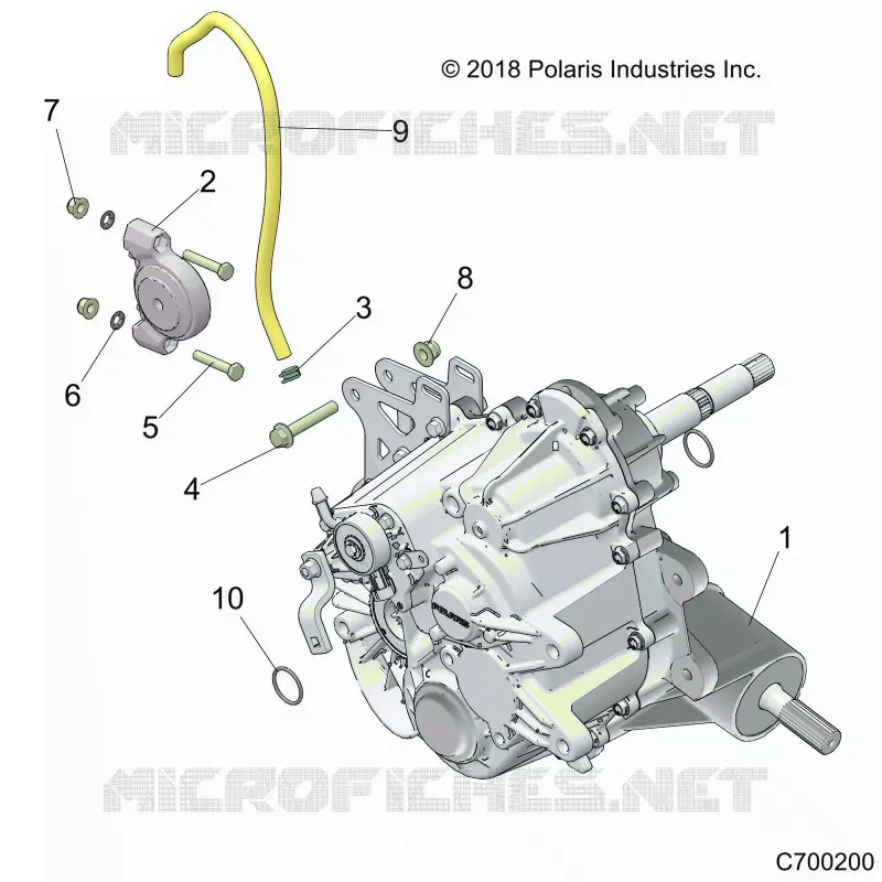 DRIVE TRAIN, FRONT GEARCASE INTERNALS