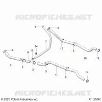 ENGINE, COOLING SYSTEM, HOSES