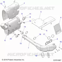 ENGINE, EXHAUST SYSTEM