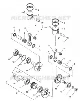 PISTON   CRANKSHAFT 440 / 0930760 AND 440 SKS / 0930560 (4922932293031A)