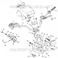 HANDLEBAR   HEADLIGHT POD XPLORER 400L W97CC38C (4939753975B011)