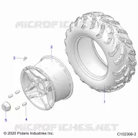 WHEELS, REAR TIRE