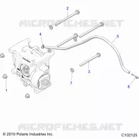 DRIVE TRAIN, GEARCASE MOUNTING, REAR