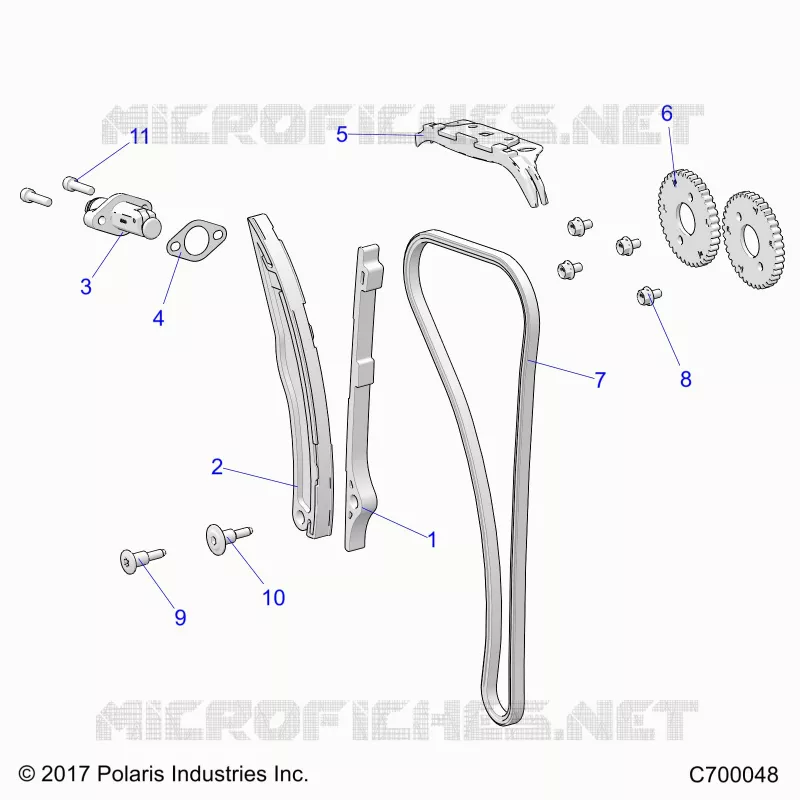 CAM CHAIN AND TENSIONER
