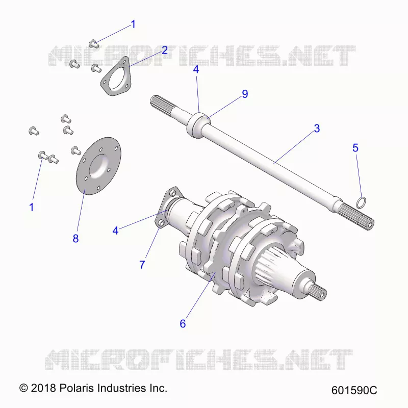 DRIVE TRAIN, JACKSHAFT AND DRIVE SHAFT