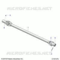 DRIVE TRAIN, PROP SHAFT, FRONT