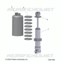 SUSPENSION, FRONT SHOCK TRACK (7045494)