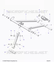 SUSPENSION, FRONT TORQUE ARM