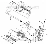 DRIVE TRAIN ASSEMBLY CLASSIC 0942865 AND  CLASSIC TOURING 0942875 (4924962496021A)