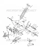 SWING ARM WELDMENT/REAR SHOCK ASM. 250 2X4