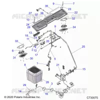 ROOF, AUDIO, ELEC COMP