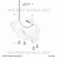 DRIVE TRAIN, GEARCASE MOUNTING, FRONT