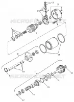 STARTING MOTOR MAGNUM 4X4 W97AC42A, SWEDISH MAGNUM 4X4 S97AC42E AND NORWEGI (4940834083D009)