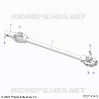 DRIVE TRAIN, FRONT PROP SHAFT