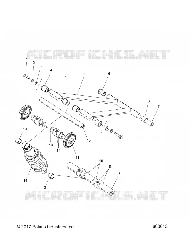 SUSPENSION, FRONT TORQUE ARM