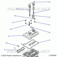 ENGINE, THROTTLE BODY AND VALVE COVER