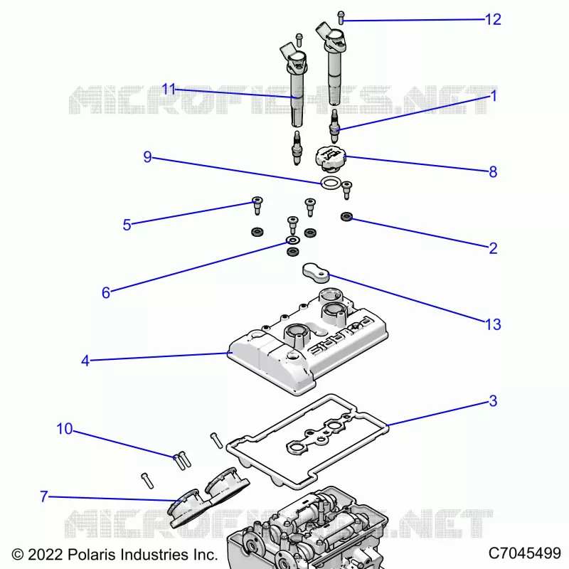 ENGINE, THROTTLE BODY AND VALVE COVER