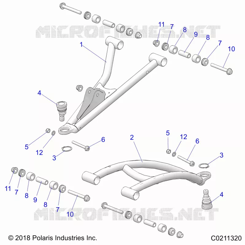FRONT SUSPENSION A-ARMS
