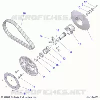 DRIVE TRAIN, SECONDARY CLUTCH