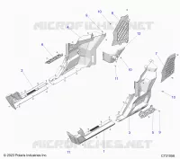 REAR BODYWORK FENDERS AND ROCKERS