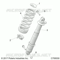 REAR SUSPENSION SHOCK MOUNTING