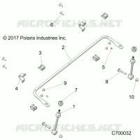 SUSPENSION, FRONT STABILIZER BAR