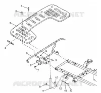 REAR RACK MOUNTING  XPLORER 500 W97CD50A (4941354135A009)