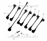 BATTERY INTERCONNECTS, NINE 8V BATTERIES
