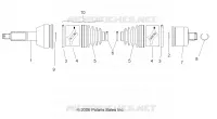 DRIVE REAR SHAFT