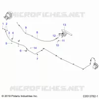 REAR BRAKE BRAKE LINE AND PARK BRAKE