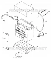 BATTERY BOX SL 780 B974088 AND INTL. SL 780 I974088 (4940924092B007)